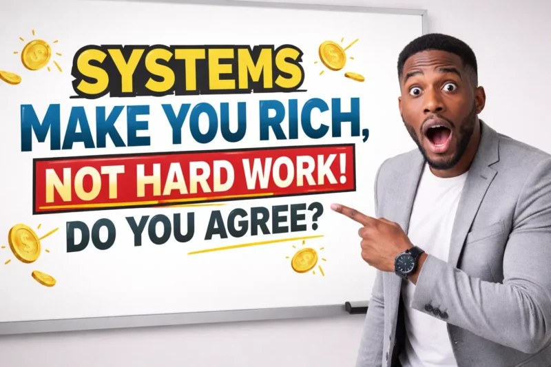 Systems Make You Rich, Not Hard Work: Do You Agree?