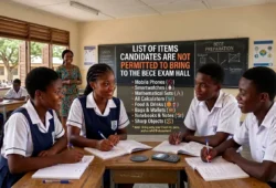 BECE Items not allowed