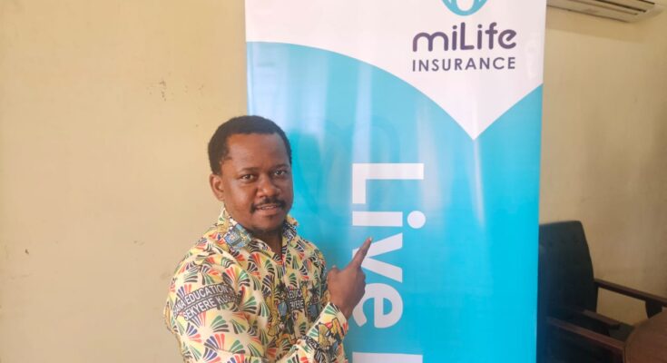 Sir Joe at MiLife Insurance presentation in Kumawu Education Office pictures